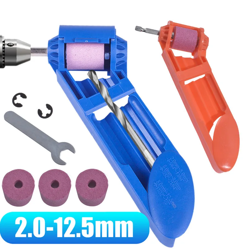 2.0-12.5mm Portable Drill Bit Sharpener 1 Set Corundum Grinding Wheel Bit Tool Twist Drill Bit Sharpening Machine
2.0-12.5mm Portable Drill Bit Sharpener 1 Set Corundum Grinding Wheel Bit Tool Twist Drill Bit Sharpening Machine