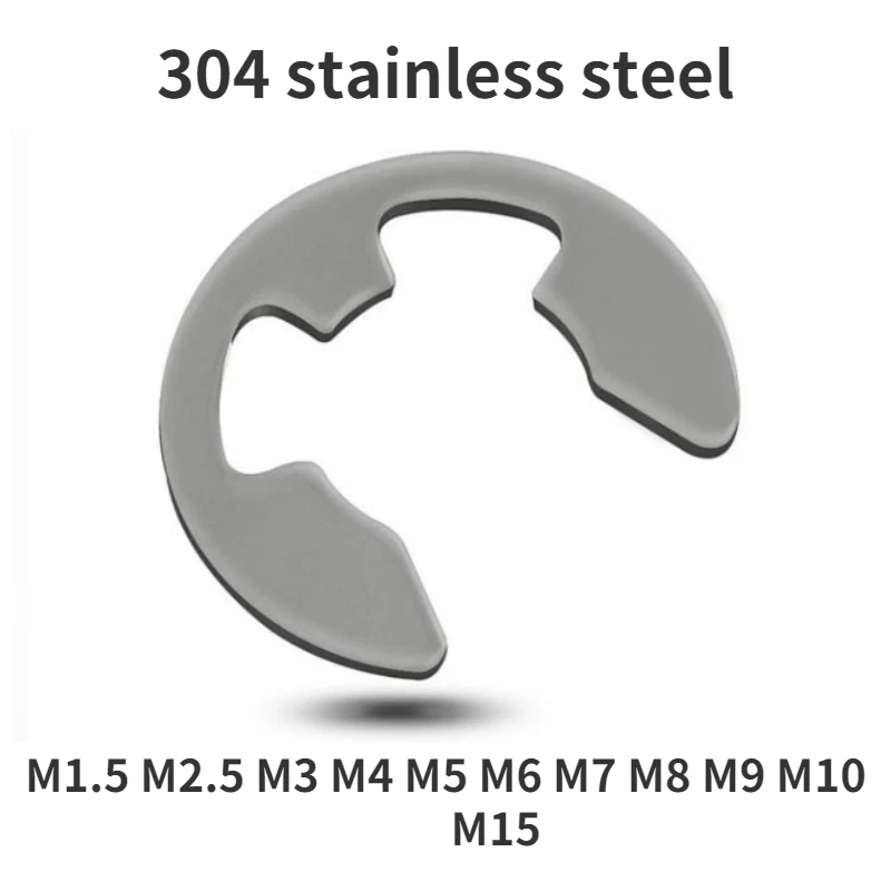 2/10/20x 304 Stainless Steel Open Retaining Ring Outer Card E-type Spring Buckle E-buckle M1.5 M2.5 M3 M4 M5 M6 M7 M8 M9 M10 M15
2/10/20x 304 Stainless Steel Open Retaining Ring Outer Card E-type Spring Buckle E-buckle M1.5 M2.5 M3 M4 M5 M6 M7 M8 M9 M10 M15