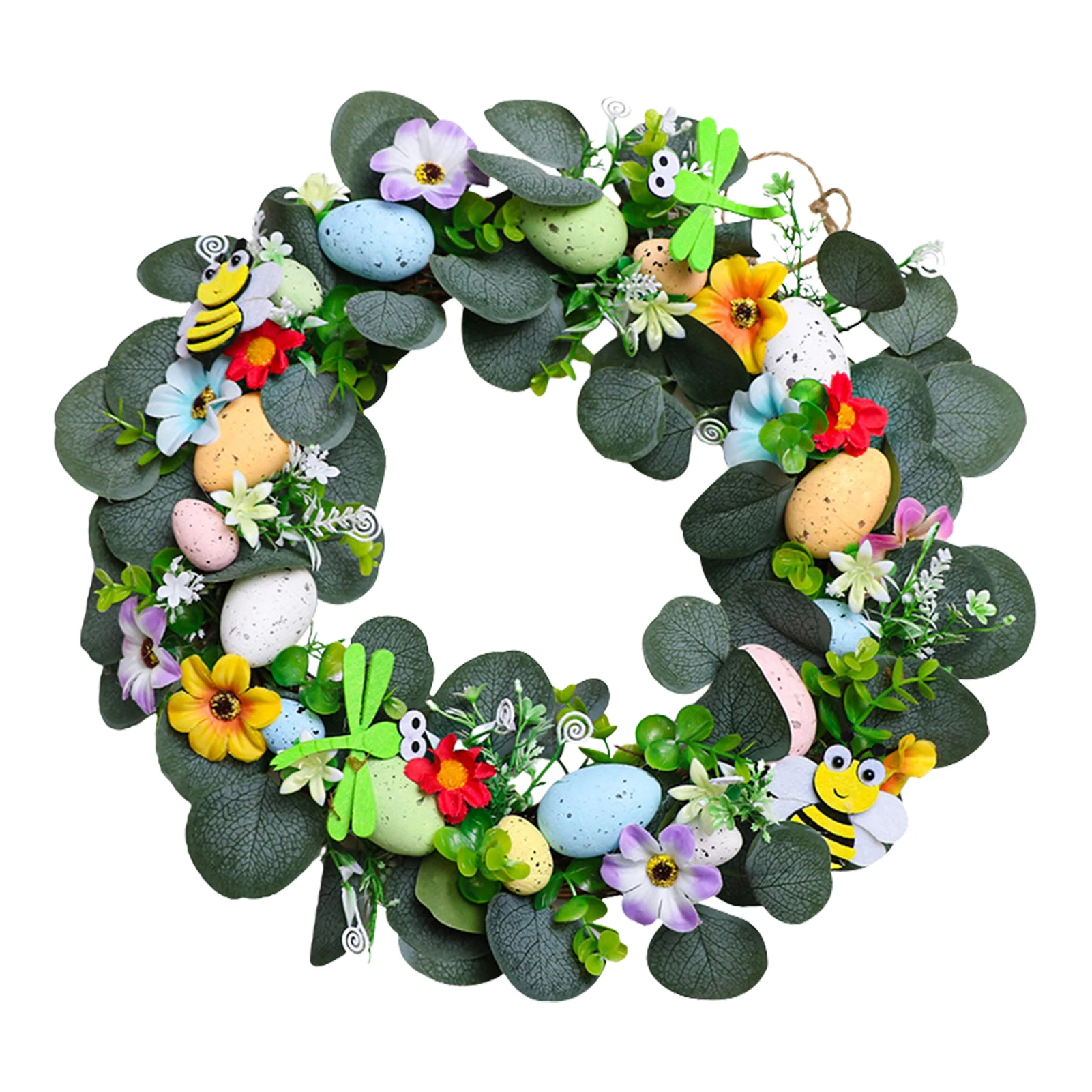 Easter Decoration Wreath Decor Door Hanging Garland Ornament Simulation Leaf Wreath Artificial Plant Decor For Home Party
Easter Decoration Wreath Decor Door Hanging Garland Ornament Simulation Leaf Wreath Artificial Plant Decor For Home Party