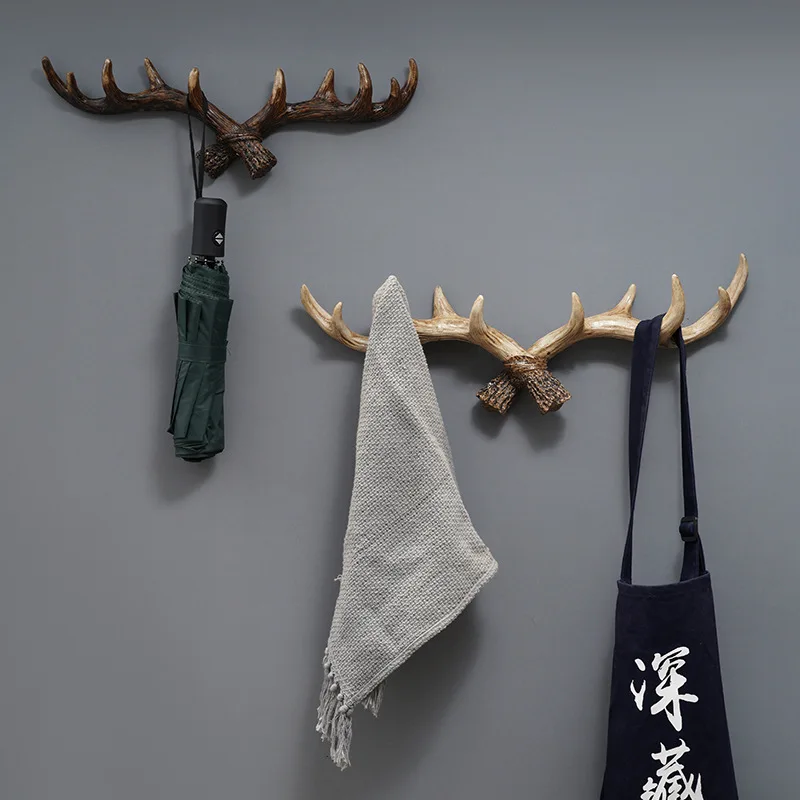 Vintage antler decoration hook wall hanging clothes hook creative clothing store porch wall decoration key hook
Vintage antler decoration hook wall hanging clothes hook creative clothing store porch wall decoration key hook