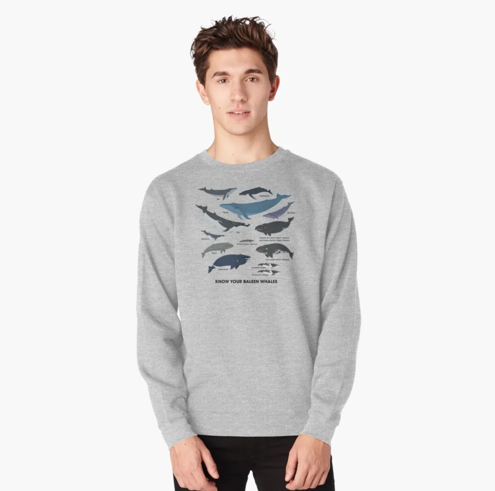 Know Your Baleen Whales Novelty Marine Mammal Mens Sweatshirt New 100% Cotton Comfortable Casual Unisex Fashion Streetwear
Know Your Baleen Whales Novelty Marine Mammal Mens Sweatshirt New 100% Cotton Comfortable Casual Unisex Fashion Streetwear