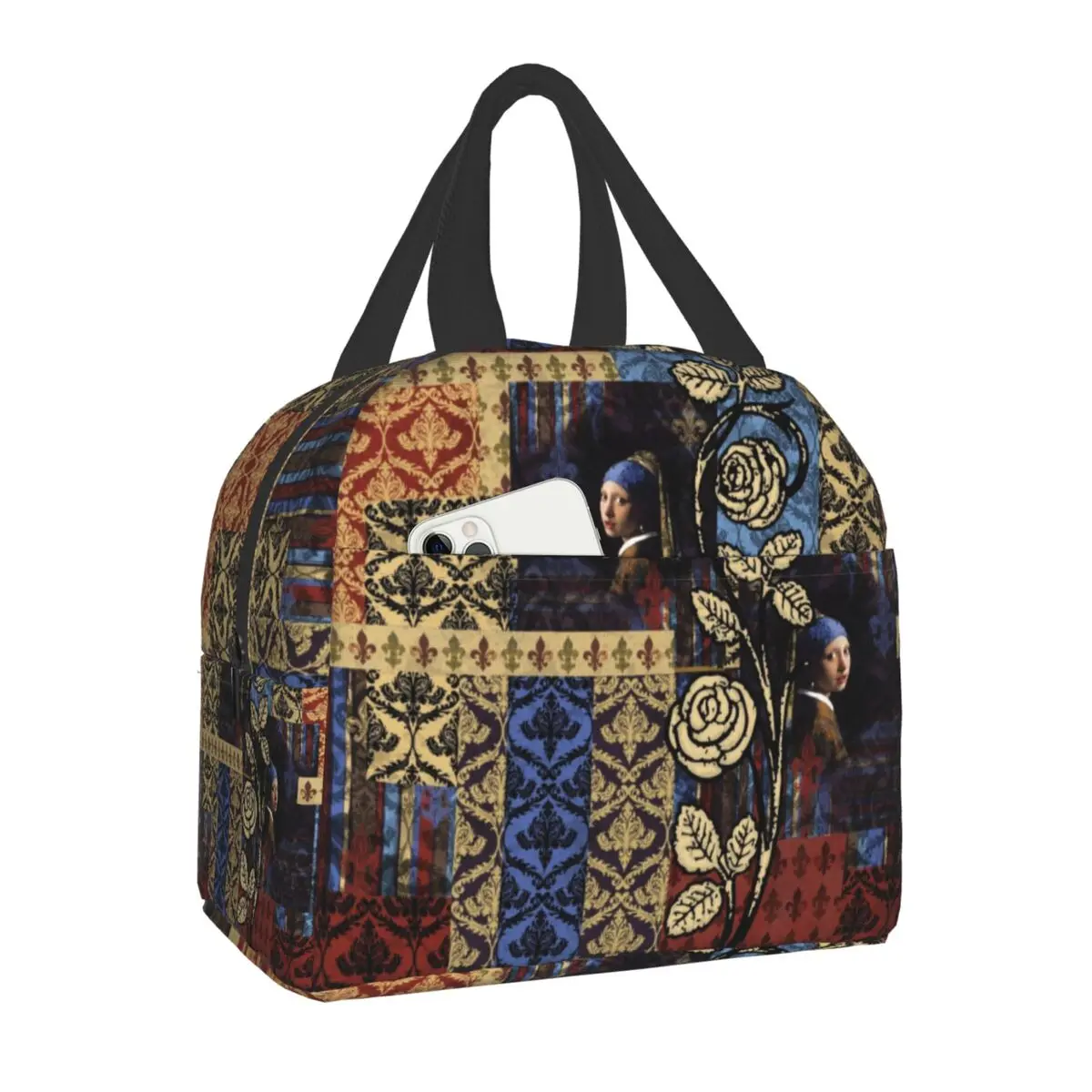 Roughly Royal Johannes Vermeer Fleur De Lis Insulated Lunch Bag for Women Portable Cooler Thermal Lunch Box Kids School Children
Roughly Royal Johannes Vermeer Fleur De Lis Insulated Lunch Bag for Women Portable Cooler Thermal Lunch Box Kids School Children