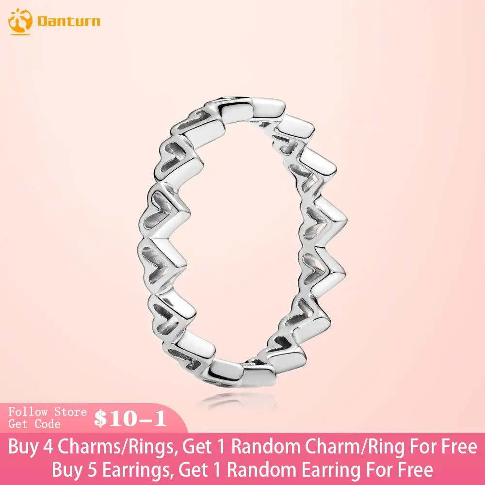 Danturn New 925 Sterling Silver Ring Freehand Hearts Rings Original 925 Silver European Ring Women DIY Jewelry Making Gift
Danturn New 925 Sterling Silver Ring Freehand Hearts Rings Original 925 Silver European Ring Women DIY Jewelry Making Gift