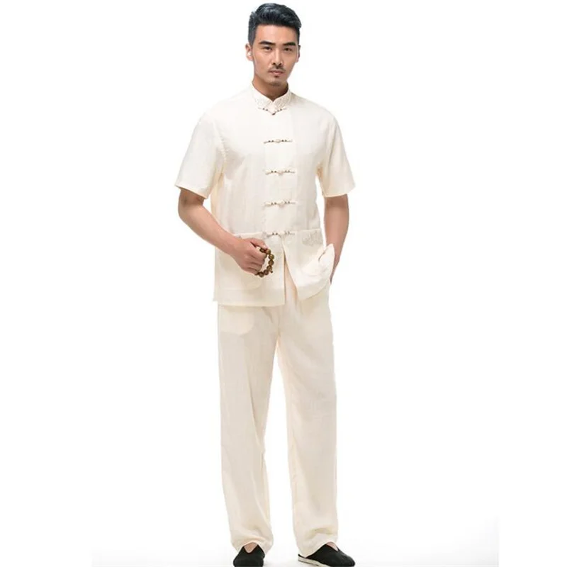 Summer middle-aged Short sleeve Chinese tunic suit set men jacket men blazer flax coats mens Tang suit chinese style breathable
Summer middle-aged Short sleeve Chinese tunic suit set men jacket men blazer flax coats mens Tang suit chinese style breathable