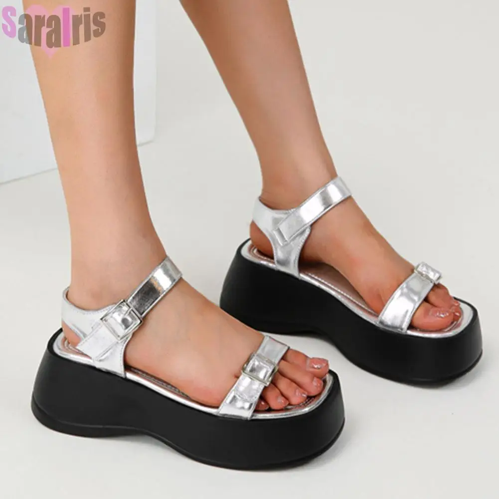 Gothic Street Cool Women's Sandals Platform Wedges High Heels Summer New Shoes For Woman One Band Ankle Strap Sandals Footwear
Gothic Street Cool Women's Sandals Platform Wedges High Heels Summer New Shoes For Woman One Band Ankle Strap Sandals Footwear