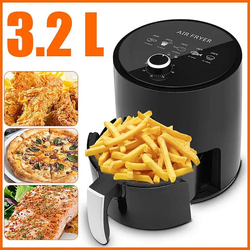 3.2L Smart Electric Air Fryer Oven 360 Degree Baking Deep Fryer Without Oil Home Cooking Electric Deep Fryer French Fries Cooker
3.2L Smart Electric Air Fryer Oven 360 Degree Baking Deep Fryer Without Oil Home Cooking Electric Deep Fryer French Fries Cooker