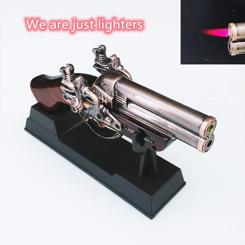 Military Supplies Modeling Pistol Lighter Metal Body Turbocharged Red Flame Jet Torch Cigarette Lighter Cigarette Accessories
Military Supplies Modeling Pistol Lighter Metal Body Turbocharged Red Flame Jet Torch Cigarette Lighter Cigarette Accessories