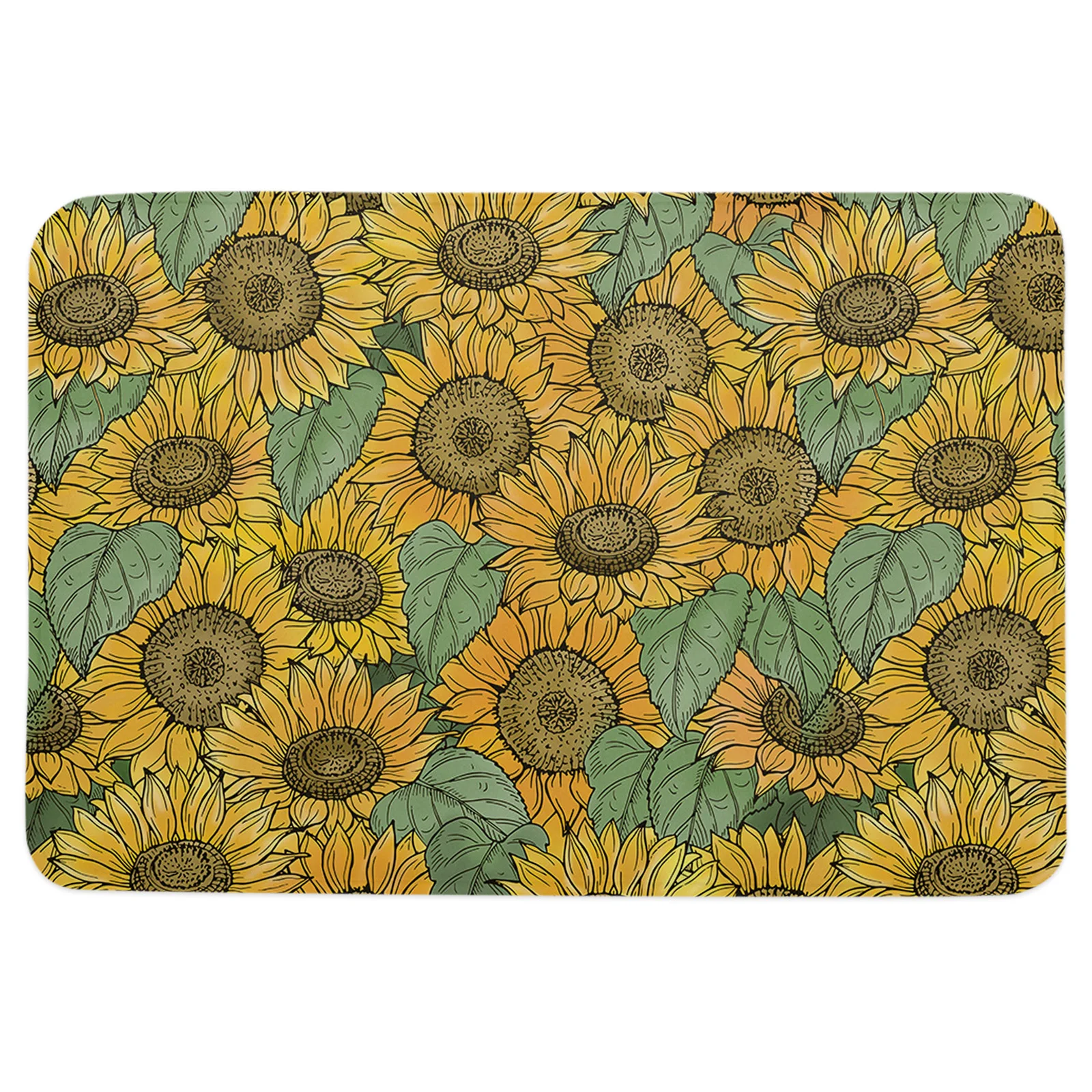 Sunflower Plant Line Flower Welcome Mat Grounding Mat Rug for Kitchen Floor Rug Bath Mat Bedroom Door Mat
Sunflower Plant Line Flower Welcome Mat Grounding Mat Rug for Kitchen Floor Rug Bath Mat Bedroom Door Mat