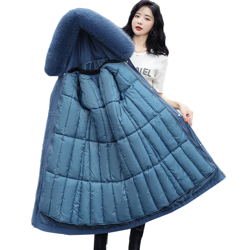 Women's Winter Jacket Long Parker New Fashion Hooded Faux Fur Collar Warm Down Cotton Jacket Female Windbreakers Mujer Coats 3XL
Women's Winter Jacket Long Parker New Fashion Hooded Faux Fur Collar Warm Down Cotton Jacket Female Windbreakers Mujer Coats 3XL