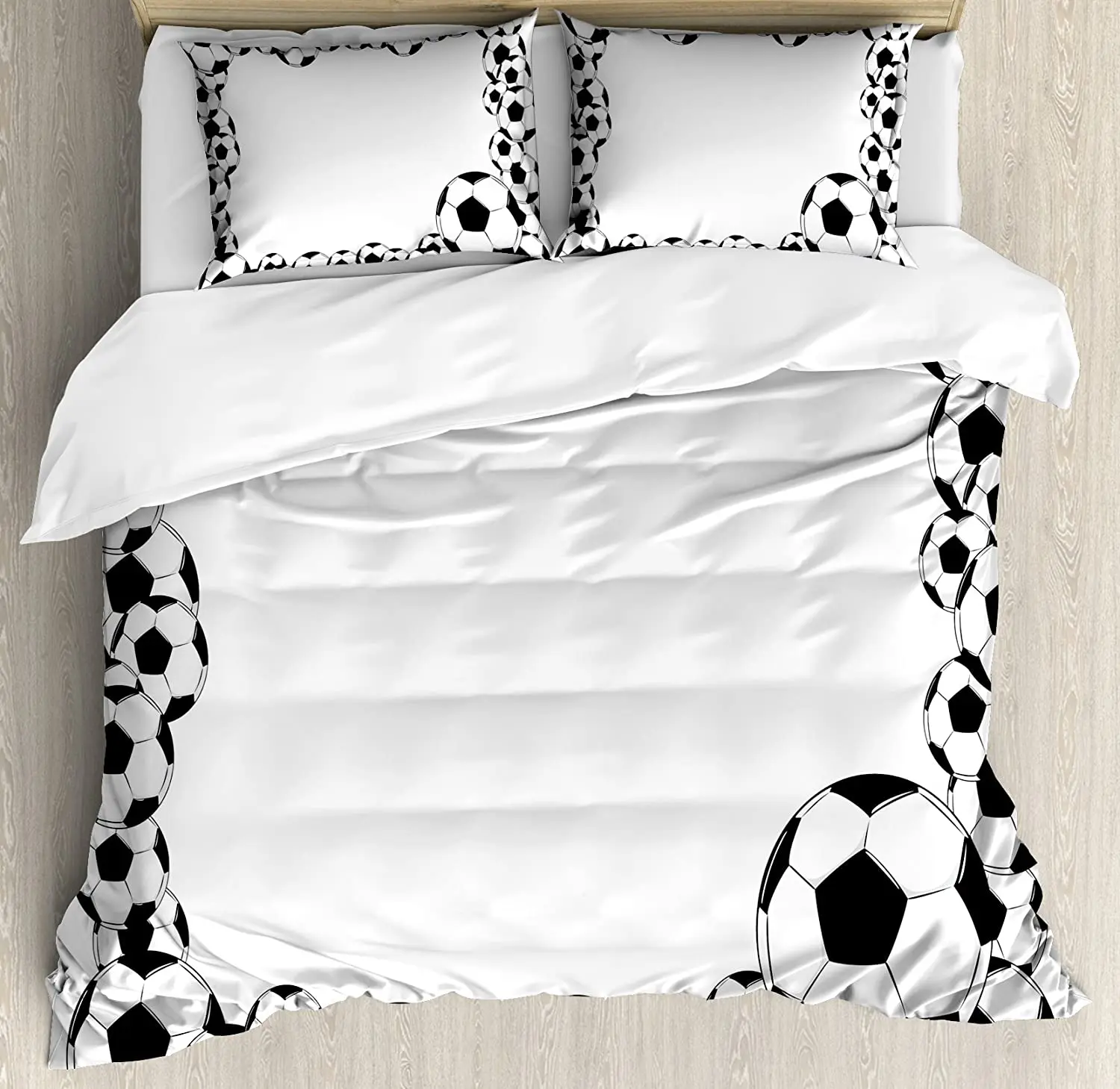 Soccer 3pcs Bedding Set Monochrome Football Frame Pattern Abstra Duvet Cover Set Bed Set Quilt Cover Pillow Case Comforter Cover
Soccer 3pcs Bedding Set Monochrome Football Frame Pattern Abstra Duvet Cover Set Bed Set Quilt Cover Pillow Case Comforter Cover