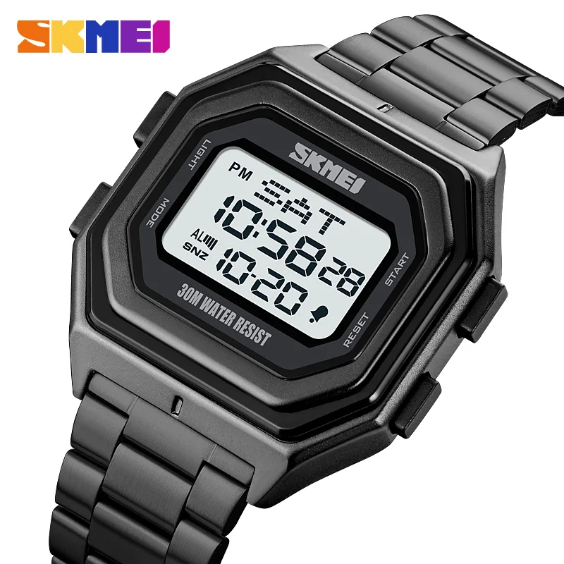 

SKMEI Top Brand Casual Countdown Timer Digital Sport Watches Men Chrono Alarm Back Light Wristwatch Calendar Clock reloj hombre