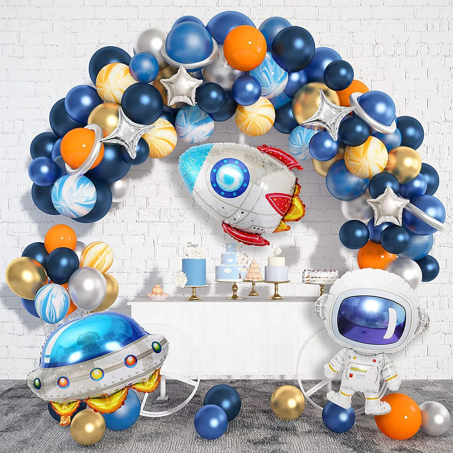 Outer Space Astronaut Rocket Themed Aluminum Foil Ballon Arch Kit Birthday Decoration Boy Party Favors for Kids Birthday
Outer Space Astronaut Rocket Themed Aluminum Foil Ballon Arch Kit Birthday Decoration Boy Party Favors for Kids Birthday