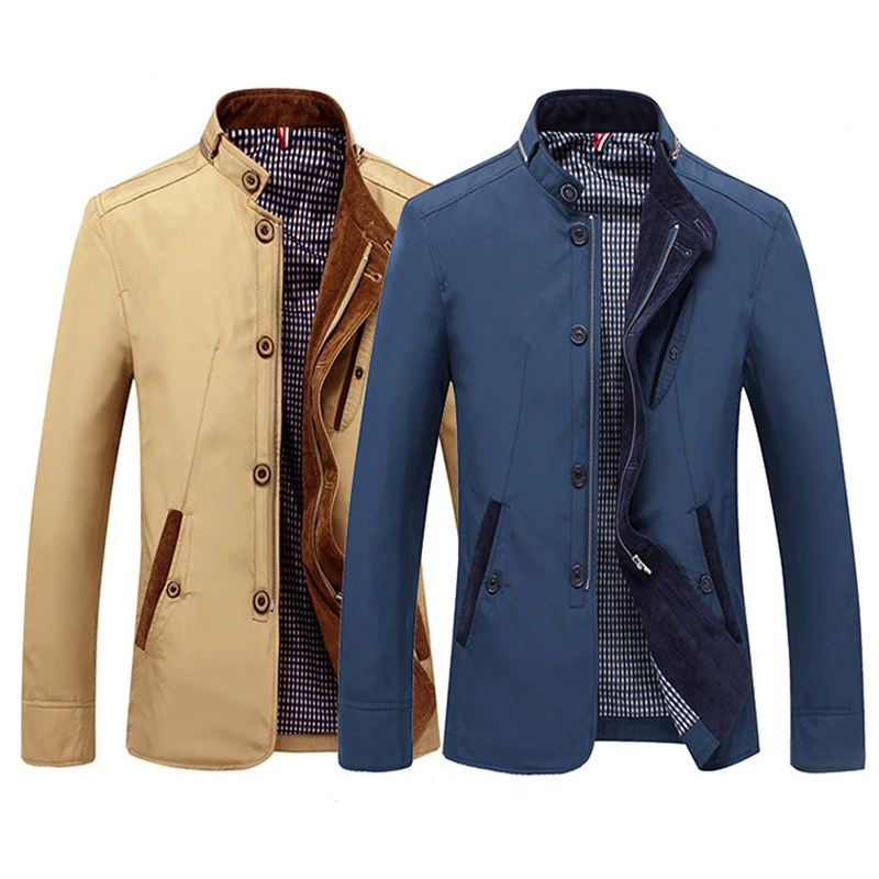 Men Blazer Casual Spring and Autumn Business Thin Coat Stand Collar Outwear Men's Fashion Clothing Suit Jacket
Men Blazer Casual Spring and Autumn Business Thin Coat Stand Collar Outwear Men's Fashion Clothing Suit Jacket