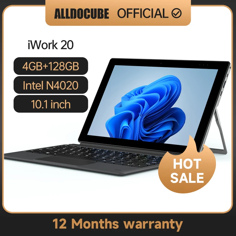 

ALLDOCUBE iWork 20 Windows Tablet 10.1 inch intel N4020 4GB DDR4 128GB EMMC Tablet PC 1920*1200 IPS HDMI-compatible