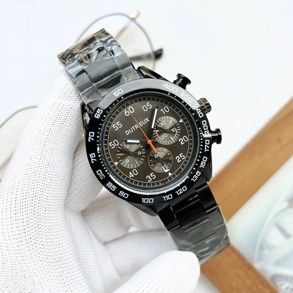 Luxury Brand Mens Watch Quartz Movement Auto Date Chronograph 904L Steel Strap AAA Wristwatch Bussiness High Quality 
Luxury Brand Mens Watch Quartz Movement Auto Date Chronograph 904L Steel Strap AAA Wristwatch Bussiness High Quality