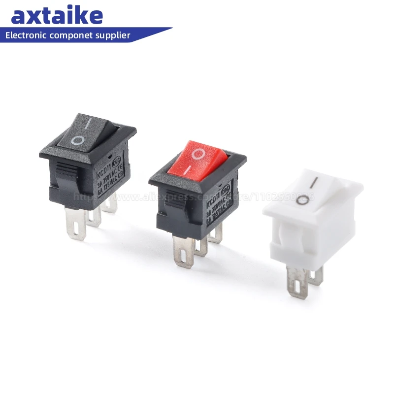 10PCS 10x15mm KCD11 Rocker Switch 10*15mm Mini Push Button Switch ON-OFF / ON-OFF-ON 2 Pins / 3 Pins 3A 250VAC / 6A 125VAC 10*15
10PCS 10x15mm KCD11 Rocker Switch 10*15mm Mini Push Button Switch ON-OFF / ON-OFF-ON 2 Pins / 3 Pins 3A 250VAC / 6A 125VAC 10*15