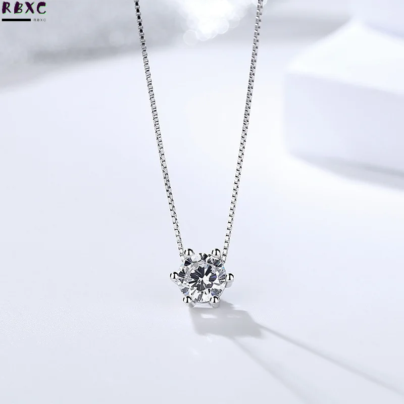 RBXC Tibetan Silver S925 Necklace Six Claw Mosaic CZ Zircon 3ct Diamant Choker Necklace For Women Collier Valentine's Day Gift
RBXC Tibetan Silver S925 Necklace Six Claw Mosaic CZ Zircon 3ct Diamant Choker Necklace For Women Collier Valentine's Day Gift