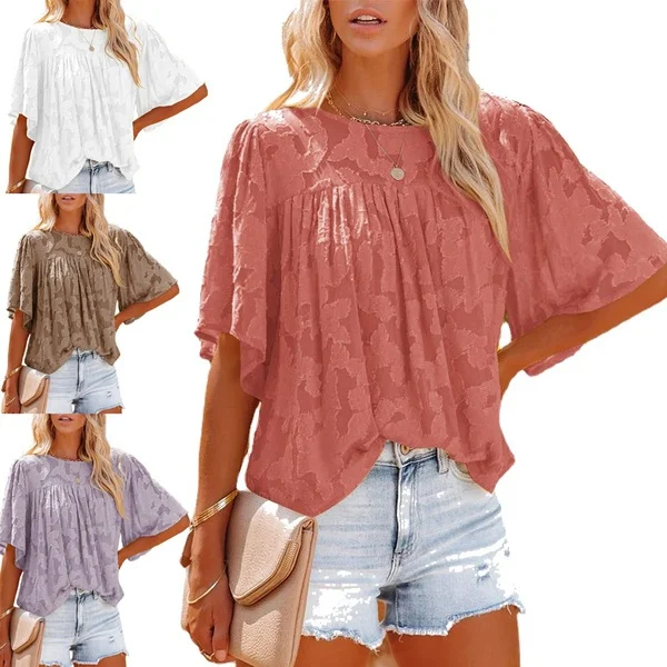 2022 Summer and Spring Women's T-Shirt Top Fashion Casual Short Sleeve Pink Loose Clothes Floral
2022 Summer and Spring Women's T-Shirt Top Fashion Casual Short Sleeve Pink Loose Clothes Floral