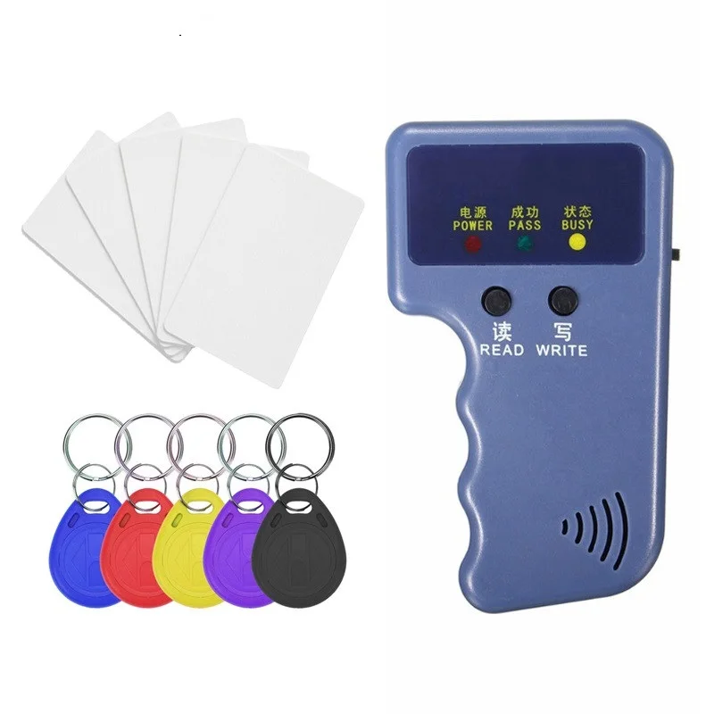 125KHz RFID Duplicator Copier Writer Programmer Reader Writer ID Card Cloner & key
125KHz RFID Duplicator Copier Writer Programmer Reader Writer ID Card Cloner & key