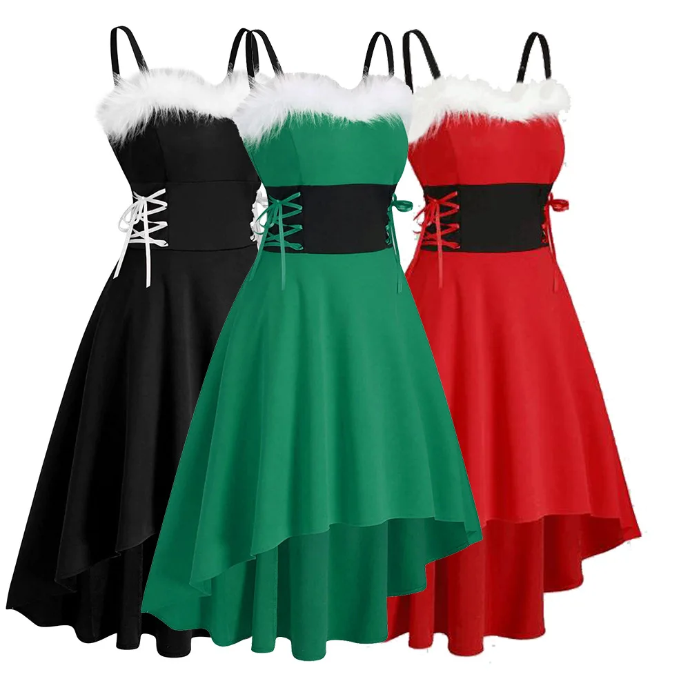 Halloween Christmas Cosplay Costume Red Off Shoulder Dress for Women Elegant Contrast Color Clothes Festival Masquerade Party
Halloween Christmas Cosplay Costume Red Off Shoulder Dress for Women Elegant Contrast Color Clothes Festival Masquerade Party