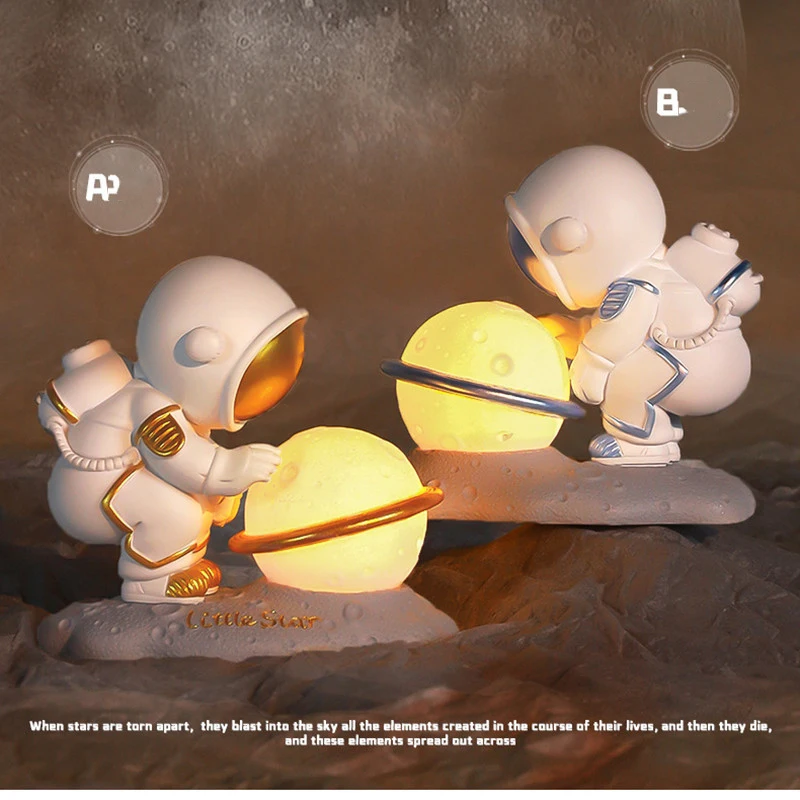 Null BBAA Stronaut Planet Nightlight Astronaut Action Figure Resin Home Decoration Bedroom Bedside Lamp Christmas Gift
Null BBAA Stronaut Planet Nightlight Astronaut Action Figure Resin Home Decoration Bedroom Bedside Lamp Christmas Gift