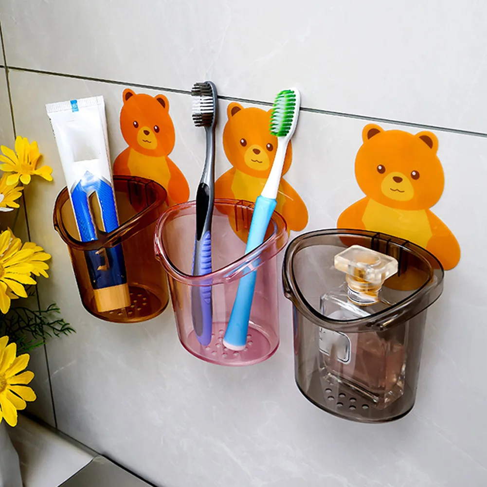 Bear Toothbrush Holder Bathroom Cartoon Toothbrush Toothpaste Wall Suction Holder Rack Shaver Tooth Brush Container Organizer
Bear Toothbrush Holder Bathroom Cartoon Toothbrush Toothpaste Wall Suction Holder Rack Shaver Tooth Brush Container Organizer