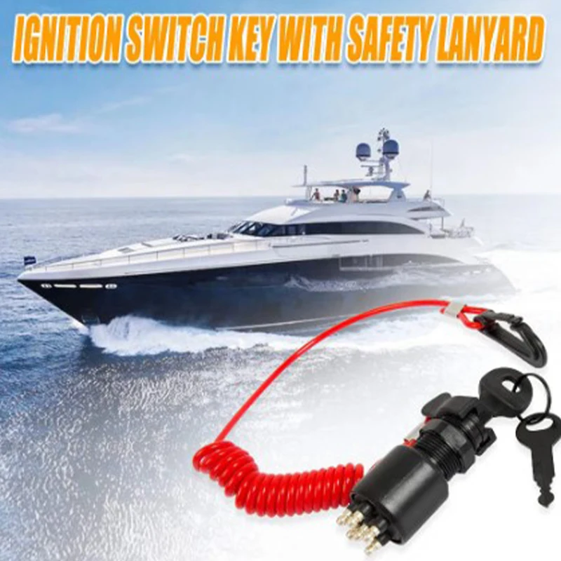 Ignition Switch Key w/Lanyard for OMC BRP 1996 Up Johnson Evinrude 5005801 Boat Ignition Switch Key w/Lanyard for OMC BRP 1996 U
Ignition Switch Key w/Lanyard for OMC BRP 1996 Up Johnson Evinrude 5005801 Boat Ignition Switch Key w/Lanyard for OMC BRP 1996 U