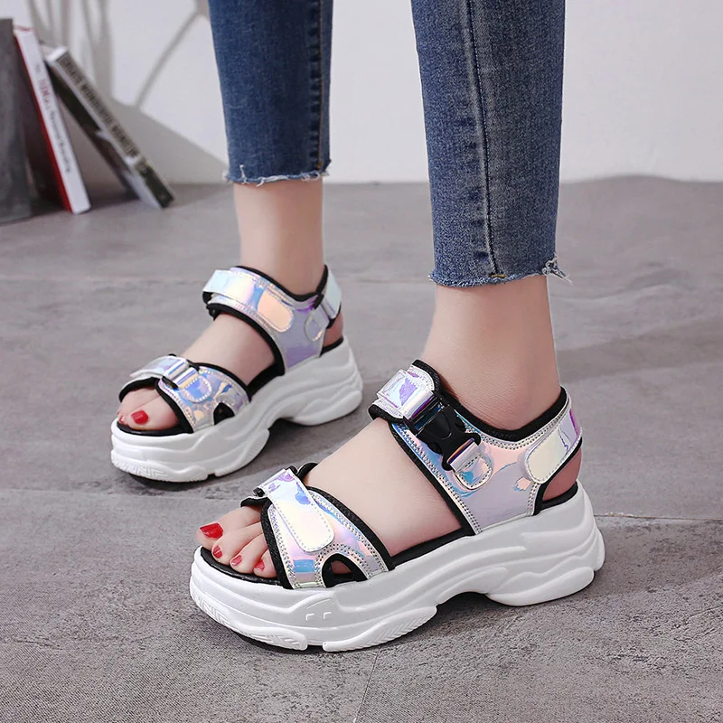 Sexy Open-toed Women Sport Sandals Wedge Hollow Out Women Sandals Outdoor Cool Platform Shoes Women Beach Summer Shoes
Sexy Open-toed Women Sport Sandals Wedge Hollow Out Women Sandals Outdoor Cool Platform Shoes Women Beach Summer Shoes