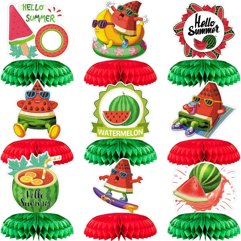 Watermelon Themed Honeycomb Centerpiece Summer Fruit Honeycomb Ornament for Girl 1st 2nd 3rd Birthday Party Decorations Supplies
Watermelon Themed Honeycomb Centerpiece Summer Fruit Honeycomb Ornament for Girl 1st 2nd 3rd Birthday Party Decorations Supplies