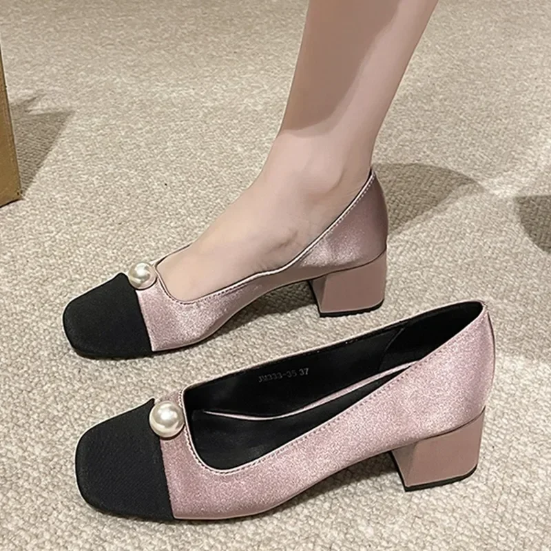 Women Beaded Mid Heels Marie Janes Shoes New Elegant Shallow Shoes Spring 2024 Designer Chunky Shoes Trend Pumps Mujer Zapatos
Women Beaded Mid Heels Marie Janes Shoes New Elegant Shallow Shoes Spring 2024 Designer Chunky Shoes Trend Pumps Mujer Zapatos