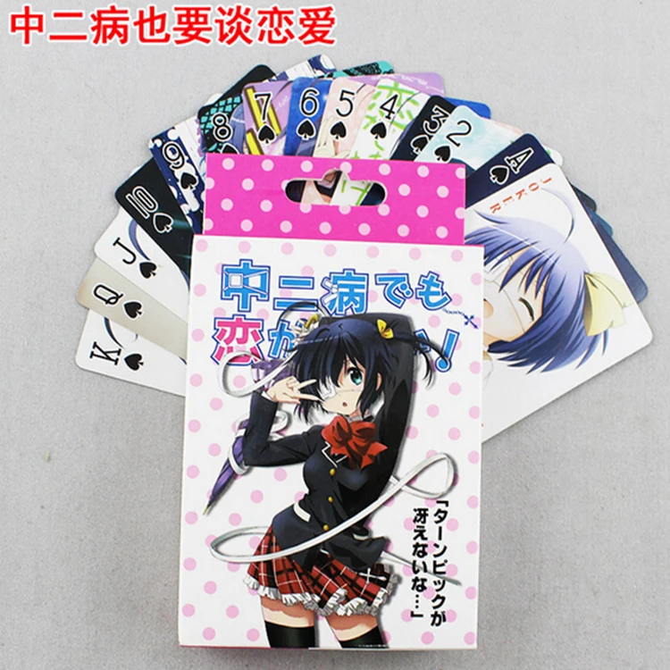 Anime Chuunibyou Demo Koi Ga Shitai Poker Cards Toy Cosplay Board Game Cards With Box Collection Gift
Anime Chuunibyou Demo Koi Ga Shitai Poker Cards Toy Cosplay Board Game Cards With Box Collection Gift