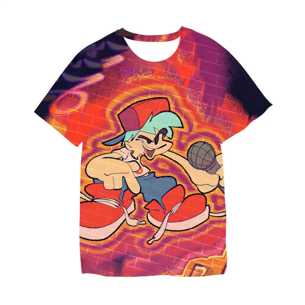 2022 New Popular Music Game Friday Night Funkin T-shirt Boys and Girls Fashion Clothes Summer Short-Sleeved Tops Cartoon Anime T 
2022 New Popular Music Game Friday Night Funkin T-shirt Boys and Girls Fashion Clothes Summer Short-Sleeved Tops Cartoon Anime T