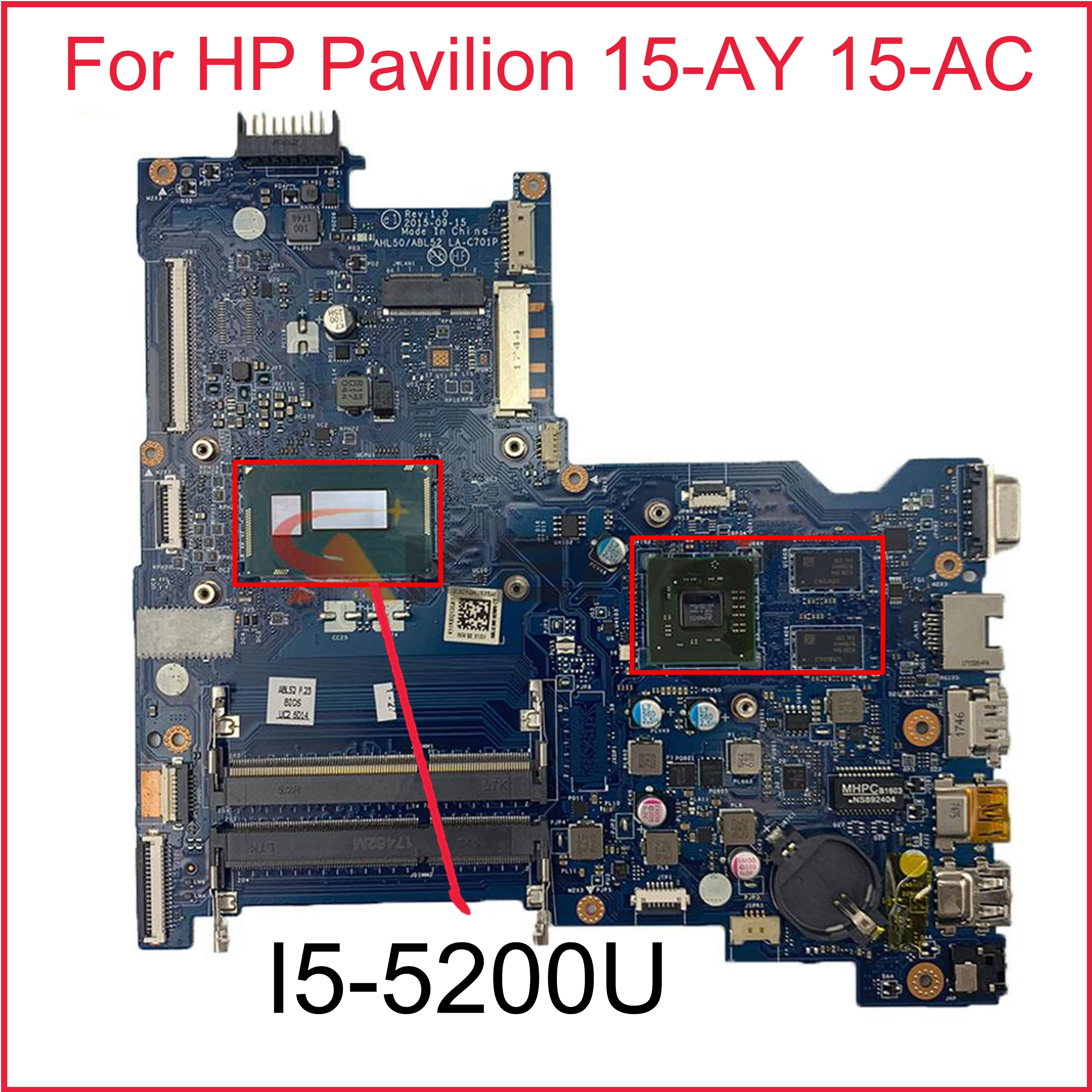 For HP Pavilion 15-AC TPN-C125 250 G4 Laptop Motherboard I5-5200U LA-C701P 817994-001 817994-501 816437-001 Notebook Mainboard
For HP Pavilion 15-AC TPN-C125 250 G4 Laptop Motherboard I5-5200U LA-C701P 817994-001 817994-501 816437-001 Notebook Mainboard