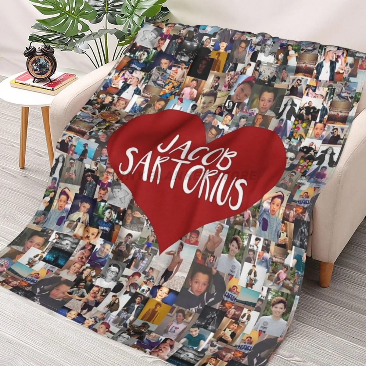 I Love Jacob Sartorius Throws Blankets Collage Flannel Ultra-Soft Warm picnic blanket bedspread on the bed
I Love Jacob Sartorius Throws Blankets Collage Flannel Ultra-Soft Warm picnic blanket bedspread on the bed