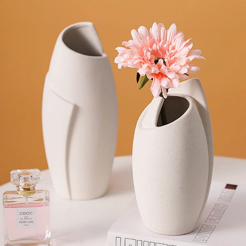 CAPIRON Nordic Style Ceramic White Vase Modern Art Decoration Dining Table Bathroom Livingroom Desk Decor Ornaments for Home
CAPIRON Nordic Style Ceramic White Vase Modern Art Decoration Dining Table Bathroom Livingroom Desk Decor Ornaments for Home