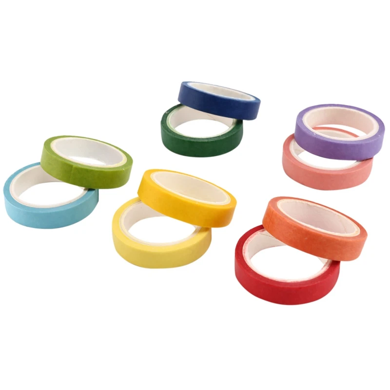 Декоративная Радужная бумажная лента Washi DIY, 10 рулонов
Декоративная Радужная бумажная лента Washi DIY, 10 рулонов