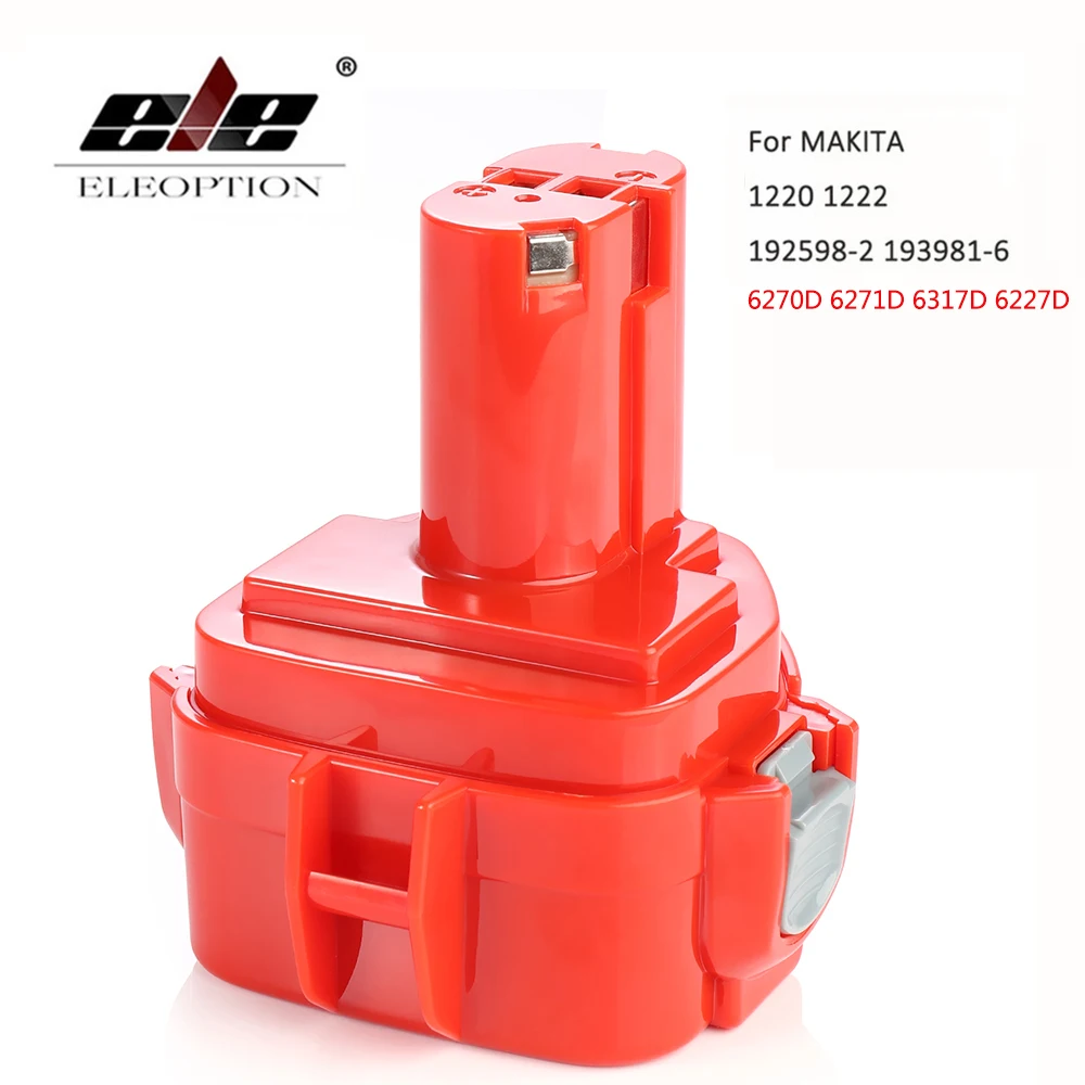 ELEOPTION PA12 12V 3000mAh/2000mAh Ni-CD Replacement Battery for Makita Battery 12V 1220 1233 1222 1235 6270D 6271D 6317D 6227D
ELEOPTION PA12 12V 3000mAh/2000mAh Ni-CD Replacement Battery for Makita Battery 12V 1220 1233 1222 1235 6270D 6271D 6317D 6227D