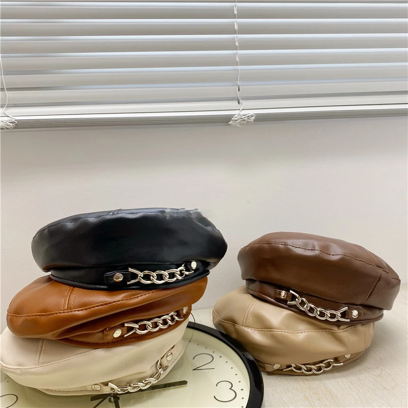 INS Style Children's Leather Beret Boys And Girls Personality Handsome Fashion Hat Head Wear Accessories 2-8 Years
INS Style Children's Leather Beret Boys And Girls Personality Handsome Fashion Hat Head Wear Accessories 2-8 Years