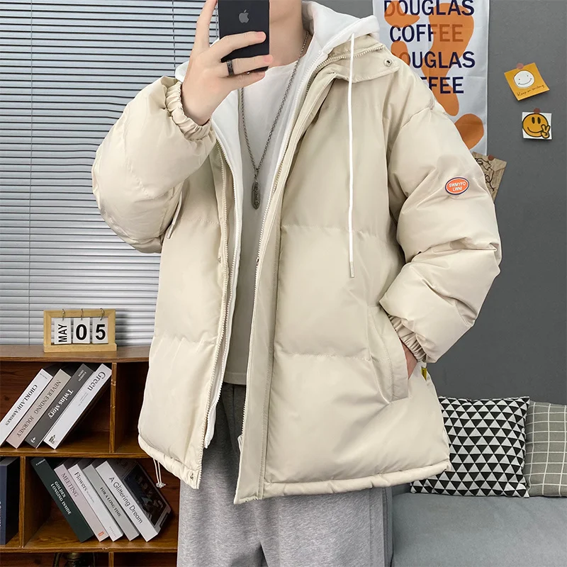 Hybskr Solid Color Men Winter Parkas Fake Two Piece Thicken Hooded Man Coat Oversize Korean Style Padded Warm Unisex Jackets
Hybskr Solid Color Men Winter Parkas Fake Two Piece Thicken Hooded Man Coat Oversize Korean Style Padded Warm Unisex Jackets