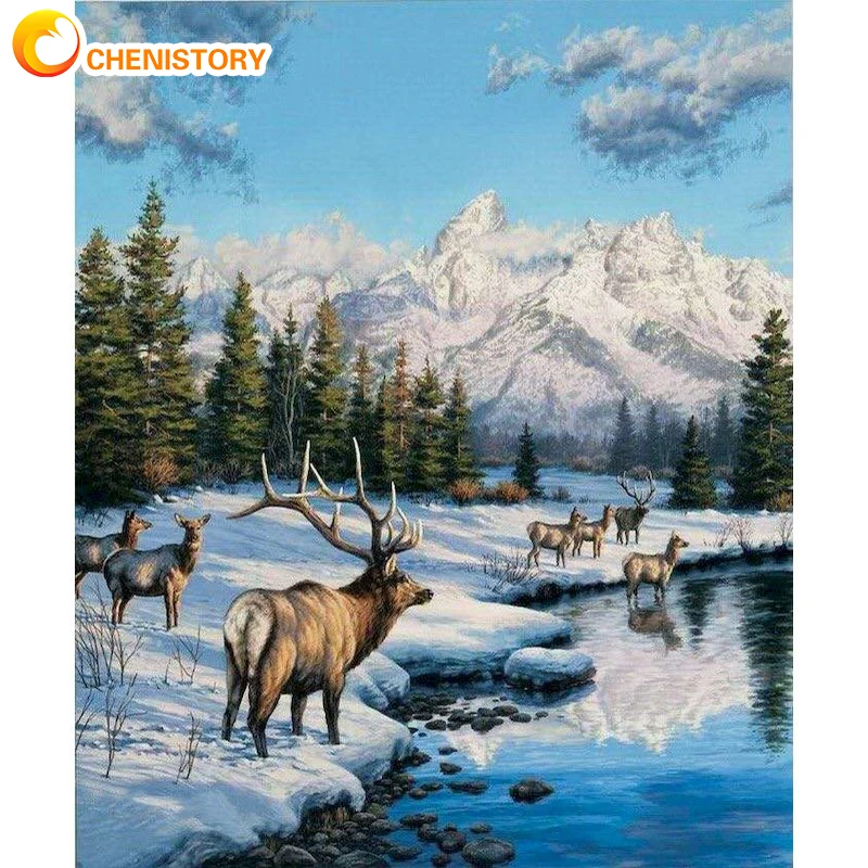 CHENISTORY Oil Paint By Numbers Kits Milu Deer Animal Painting By Numbers On Canvas 60x75cm Frame HandPainting DIY Home Decor
CHENISTORY Oil Paint By Numbers Kits Milu Deer Animal Painting By Numbers On Canvas 60x75cm Frame HandPainting DIY Home Decor