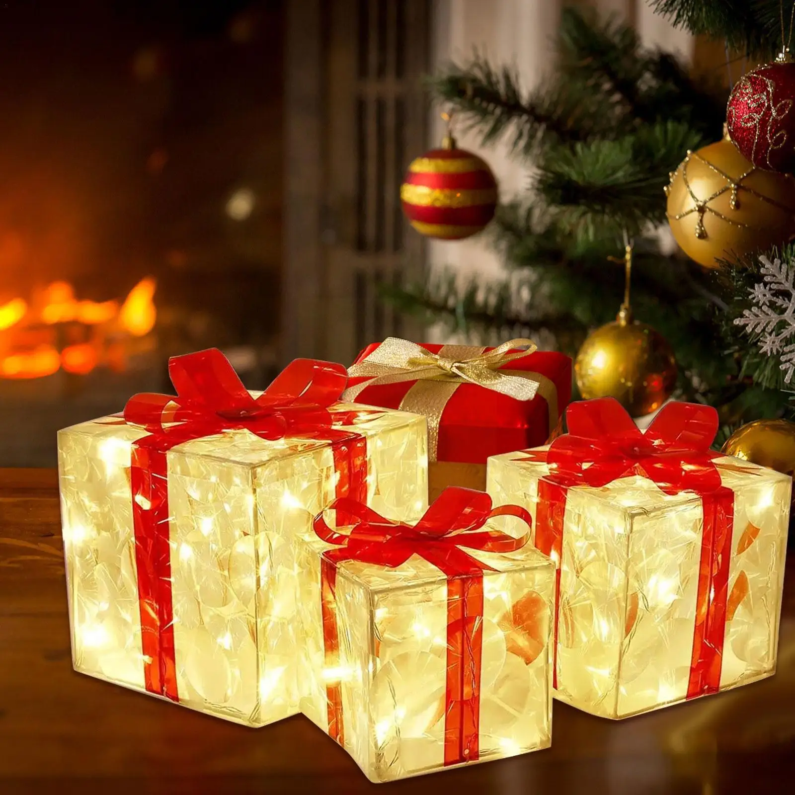 Christmas Led Glowing Decoration Gift Box Desktop Ornament Luminous Box Party Lights Xmas Gift Home Decor Charming Courtyar B3m6
Christmas Led Glowing Decoration Gift Box Desktop Ornament Luminous Box Party Lights Xmas Gift Home Decor Charming Courtyar B3m6