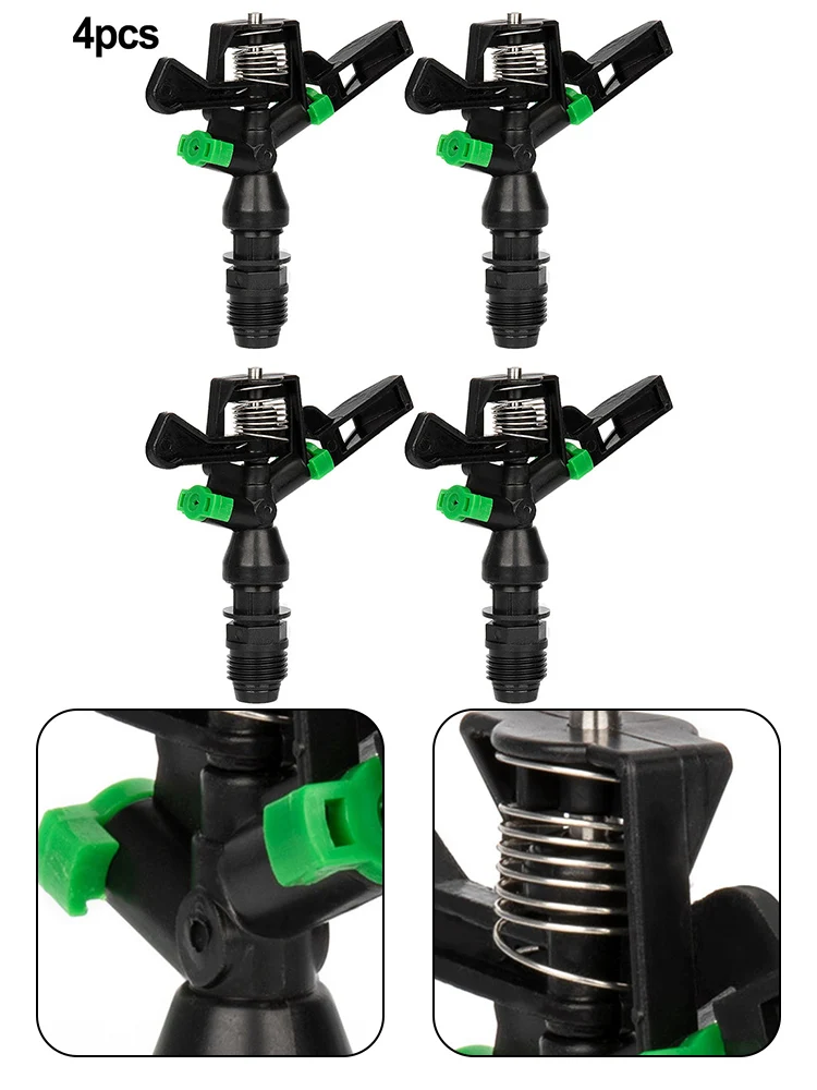 4x 1/2 Inch Plastic Impact Sprinkler 360° Rotation Head & Nozzle Lawn Irrigation For Home Garden Tool
4x 1/2 Inch Plastic Impact Sprinkler 360° Rotation Head & Nozzle Lawn Irrigation For Home Garden Tool