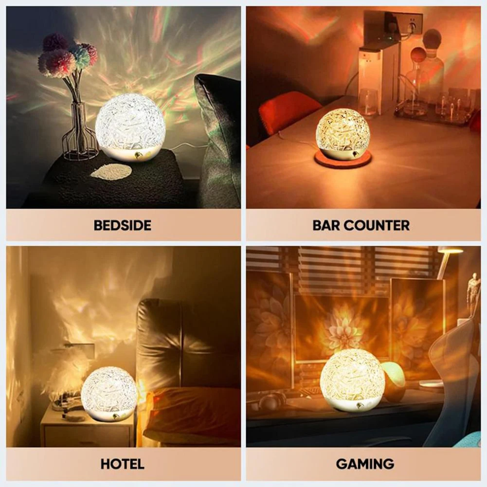 Rotating Water Ripple Projection Night Light Holiday Party Decoration Light Gift For Birthday
Rotating Water Ripple Projection Night Light Holiday Party Decoration Light Gift For Birthday