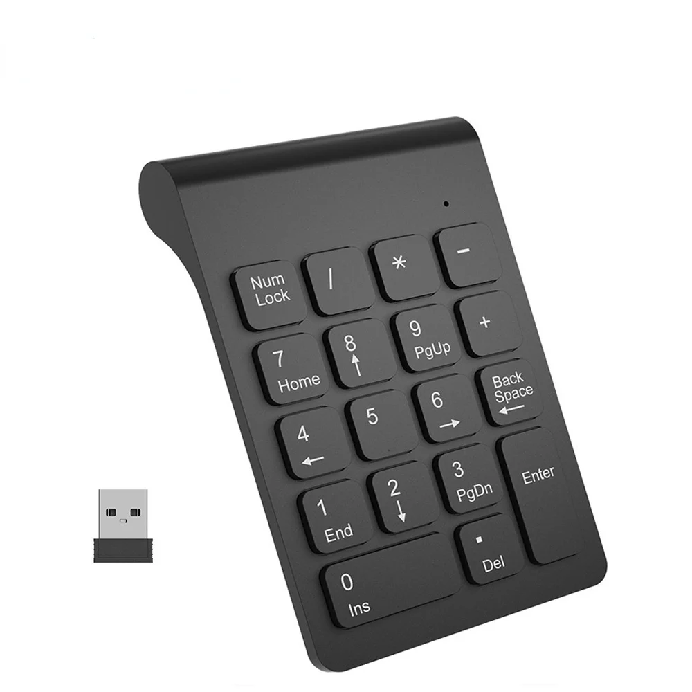 DZLST Small-size 2.4GHz Wireless Numeric Keypad Numpad 18 Keys Digital Keyboard for Accounting Teller Laptop Notebook Tablets 
DZLST Small-size 2.4GHz Wireless Numeric Keypad Numpad 18 Keys Digital Keyboard for Accounting Teller Laptop Notebook Tablets