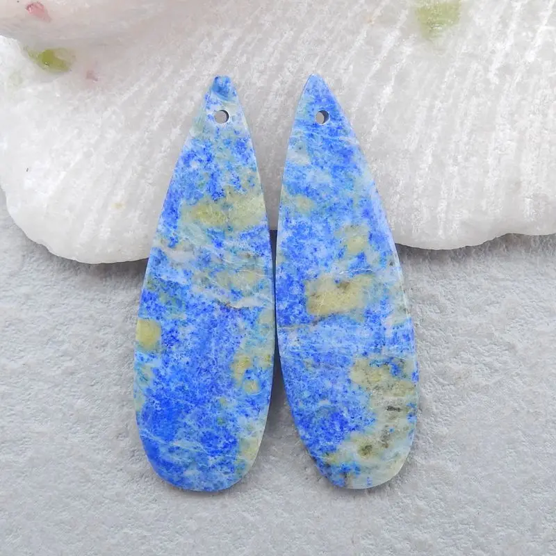 Natural Stone Lapis Lazuli Teardrop Women Earring Bead 40x13x4mm 7.2g Fashion Jewelry Earrings Accessories
Natural Stone Lapis Lazuli Teardrop Women Earring Bead 40x13x4mm 7.2g Fashion Jewelry Earrings Accessories