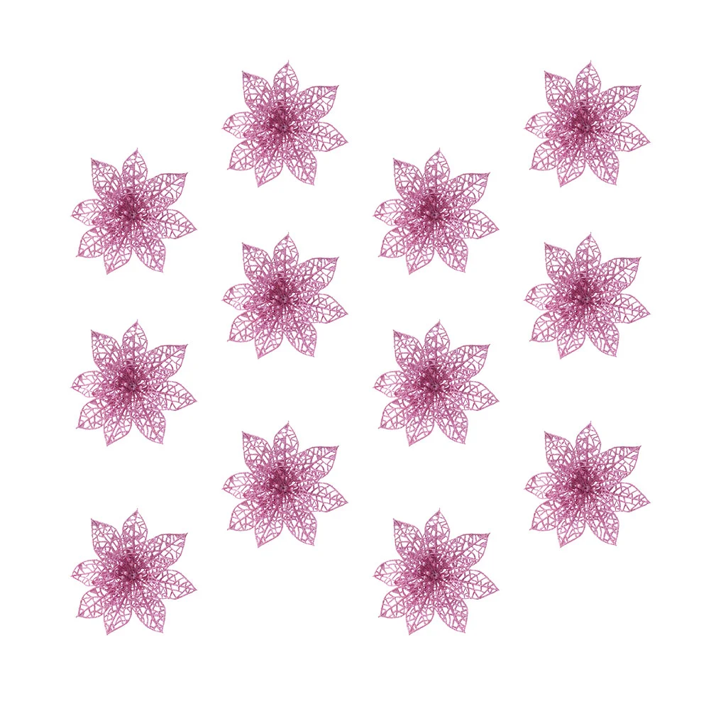 12Pcs Christmas Glitter Poinsettia Flowers Artificial Poinsettia Flowers Xmas Decorative Artificial Flowers Wreath Garland
12Pcs Christmas Glitter Poinsettia Flowers Artificial Poinsettia Flowers Xmas Decorative Artificial Flowers Wreath Garland