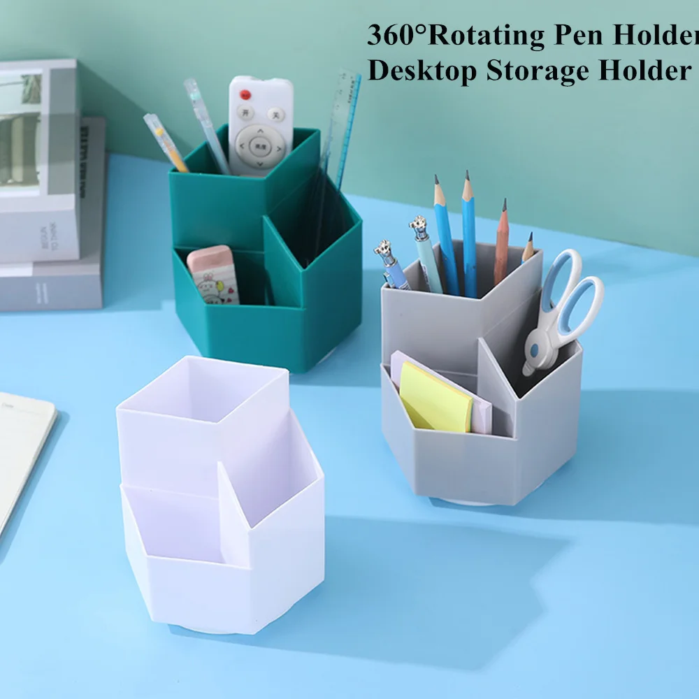 1Pcs 360° Rotatable Desktop Pen Holder Makeup Organizer School Office Large Capacity Stationery Pens Storage Box Accessories 
1Pcs 360° Rotatable Desktop Pen Holder Makeup Organizer School Office Large Capacity Stationery Pens Storage Box Accessories