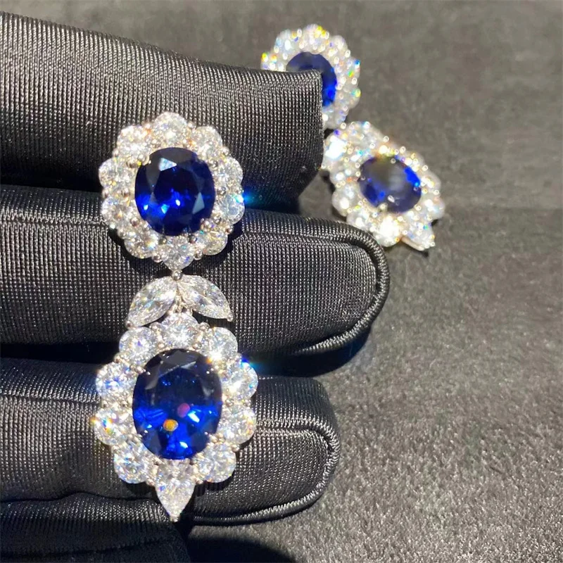 Luxury Blue Cubic Zirconia Dangle Earrings for Women Engagement Wedding Accessories Gorgeous Lady's Ear Earrings Jewelry
Luxury Blue Cubic Zirconia Dangle Earrings for Women Engagement Wedding Accessories Gorgeous Lady's Ear Earrings Jewelry