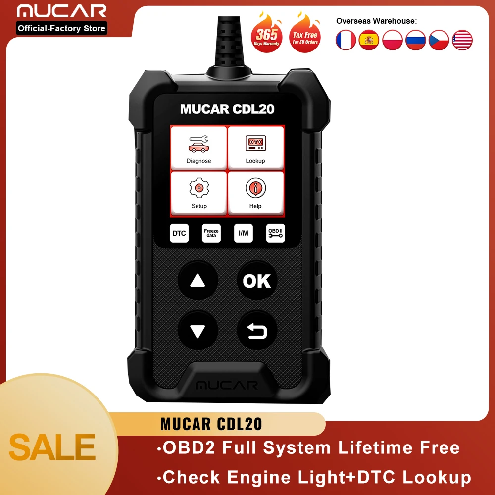 Диагностический сканер MUCAR CDL20 DTC, диагностический прибор для автомобиля, диагностический прибор для диагностики двигателя, Автомобильный с...
Диагностический сканер MUCAR CDL20 DTC, диагностический прибор для автомобиля, диагностический прибор для диагностики двигателя, Автомобильный с...