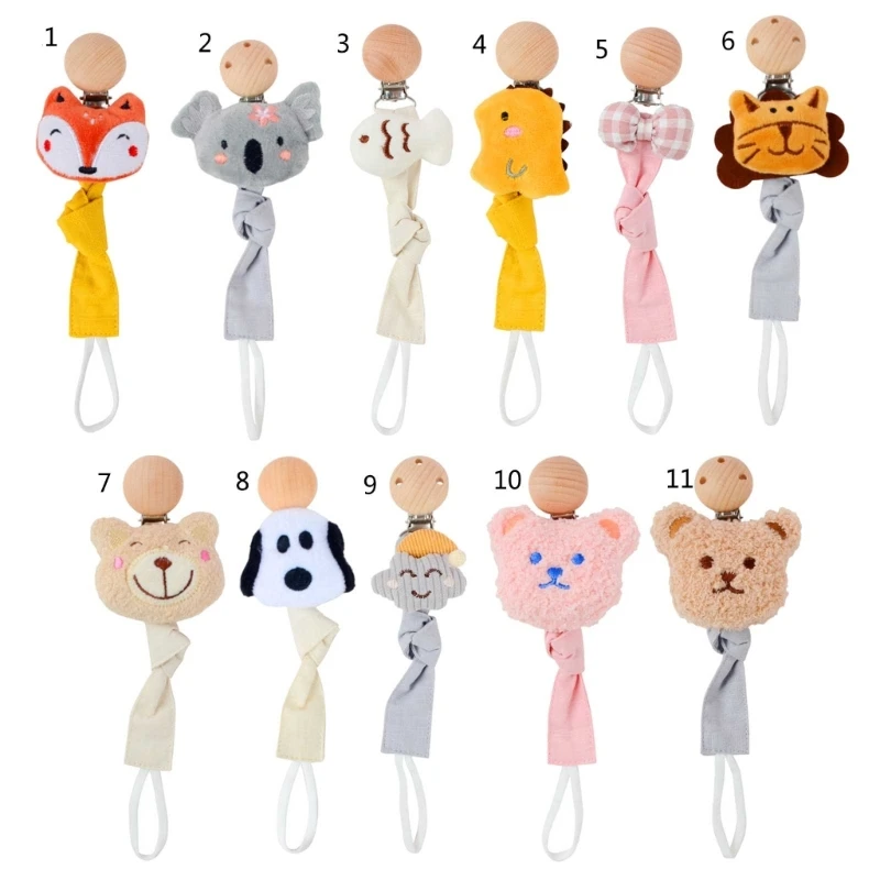 Cute Animal Cotton Pacifier Clips Wooden Holder Newborn Soother Chains for Baby Teether Teething Chain Shower Gift Dropshipping
Cute Animal Cotton Pacifier Clips Wooden Holder Newborn Soother Chains for Baby Teether Teething Chain Shower Gift Dropshipping